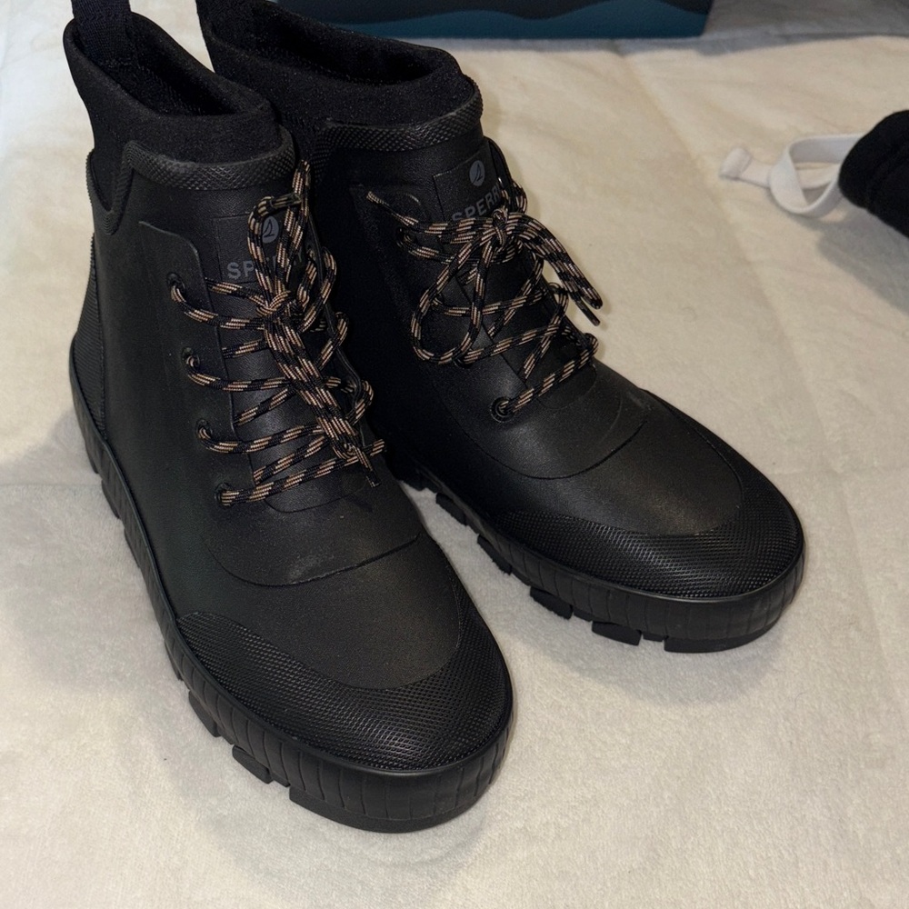 Sperry Black Waterproof Boots